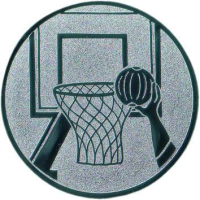 Emblem Basketball Ø25 silber