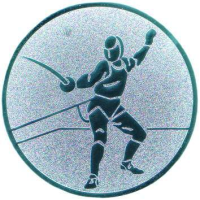 Emblem Fechten Ø25 bronze