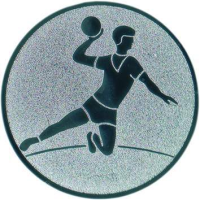 Emblem Handball-Hn. Ø25 silber