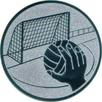 Emblem Handballtor Ø25 bronze