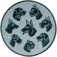 Emblem Hundesport Ø50 silber