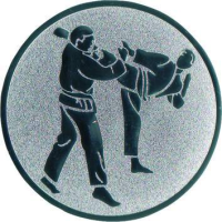 Emblem Karate Ø25 bronze