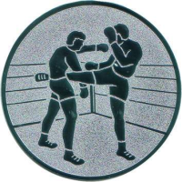 Emblem Kickboxen Ø50 silber