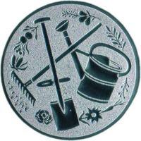 Emblem Kleingarten Ø25 silber