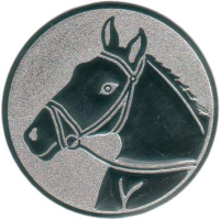 Emblem Pferd Ø50 silber