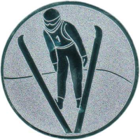 Emblem Ski-Springen Ø50 gold