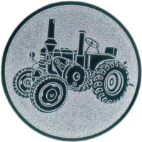 Emblem Traktor Ø25 silber