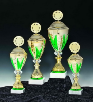 Serie Doris 4 Pokale gold-grün