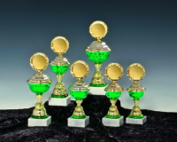 Serie Maren 6 Pokale gold-grün