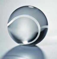 Glaskugel Tennisball Ø 8cm