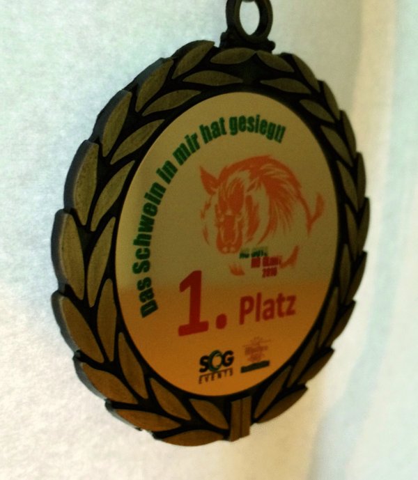 Unsere Hausmedaille - gold
