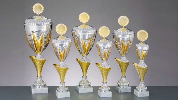 Silber/Gold Pokal Isabell - in 6 Größen erhältlich