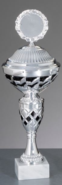 Silber/Schwarz Pokal Michaela - in 6 Größen erhältlich