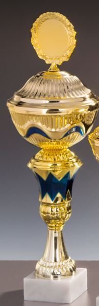 Gold/Blau Pokal Mattea - in 6 Größen erhältlich