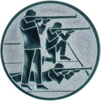 Emblem 3 Schützen Ø25 bronze