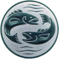 Emblem Angeln Ø50 bronze