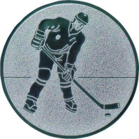 Emblem Eishockey Ø50 silber