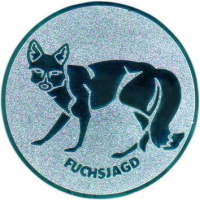 Emblem Fuchsjagd Ø25 silber