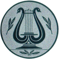 Emblem Gesang Ø50 silber