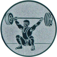 Emblem Gewichtheben Ø25 gold