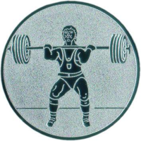 Emblem Gewichtheben Ø25 gold