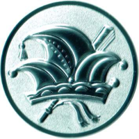 Emblem Karneval  Ø50mm silber