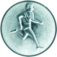 Emblem Läufer 3D Ø 50mm bronze