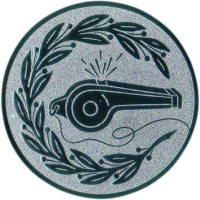 Emblem Pfeife Ø25 silber
