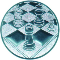 Emblem Schach Ø25 silber