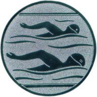 Emblem Schwimmen Ø50 silber