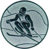 Emblem Ski Ø25 silber