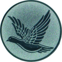 Emblem Taube Ø 25mm bronze