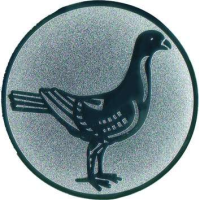 Emblem Taube Ø 25mm silber