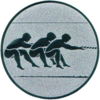Emblem Tauziehen Ø50 bronze