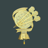 Figur Dart Pfeile gold 113mm