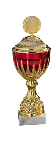 Gold/Rot Pokal Erika - in 6 Größen erhältlich