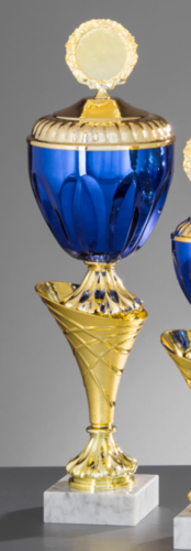 Gold/Blau Pokal Daniela - in 6 Größen erhältlich