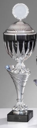 Silber/Schwarz Pokal Angelika - in 6 Größen erhältlich