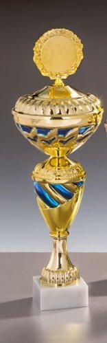 Gold/Blau Pokal Reeva - in 6 Größen erhältlich