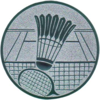 Emblem Badminton in gold silber oder bronze möglich
