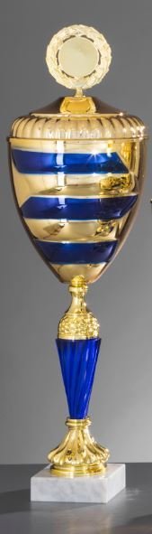 Gold/Blau Pokal Flavia - in 6 Größen erhältlich
