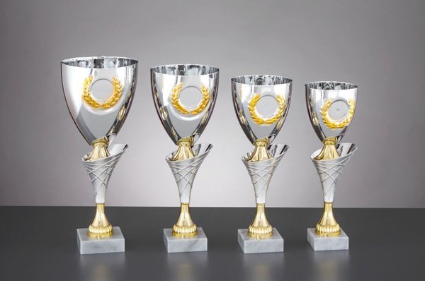 Silber/Gold Pokal Alva - in 4 Größen erhältlich